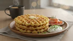 Så gör du frasiga potatisvåfflor i våffeljärnet – frukostens nya snackstrend