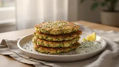 Krispiga zucchiniplättar – klara på 10 minuter och alltid lyckade