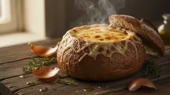 Sparsam och god – löksoppa i bröd från Smålands matarv