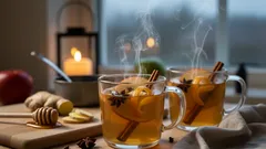 Varm dryck på äppeljuice som verkligen kan ersätta glögg