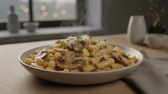 Pasta med svamp och grädde – den perfekta rätten när du inte vill fundera på vad du ska laga